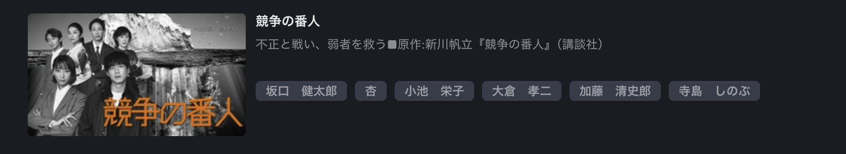 FOD Premiumの競争の番人配信画像