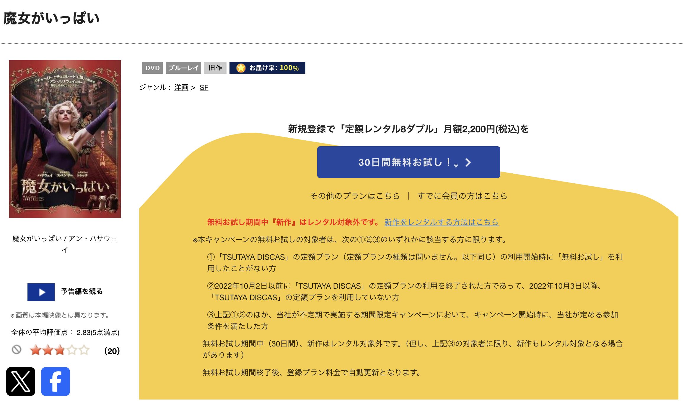 TSUTAYA DISCASの魔女がいっぱい