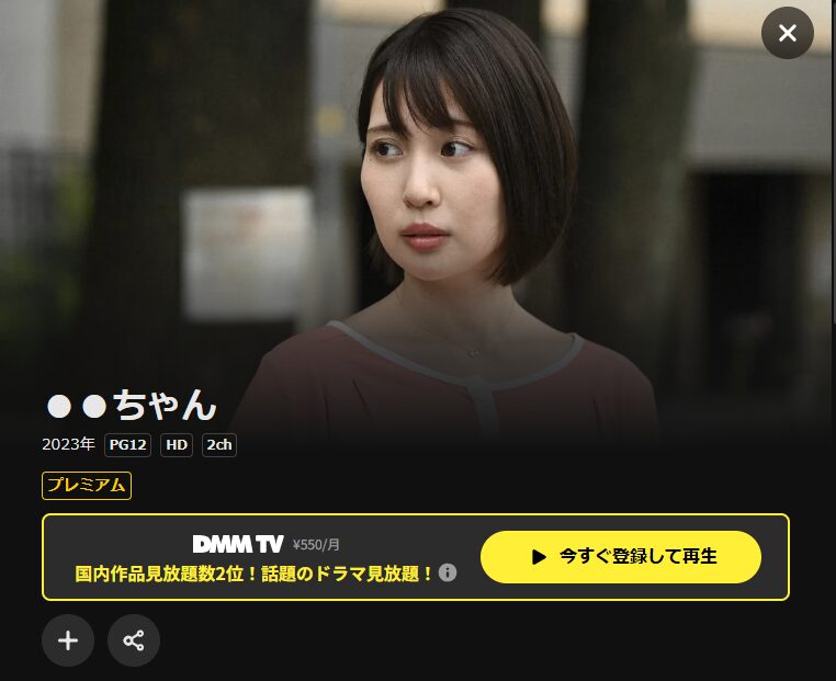 DMM TVの●●ちゃん(まるまるちゃん)配信画像