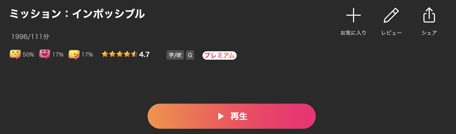 Leminoのミッション:インポッシブル配信画像
