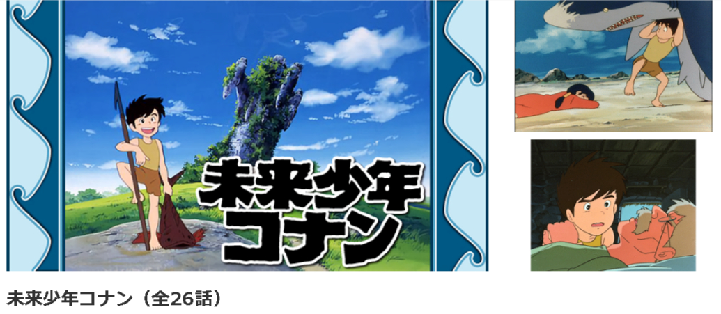 dアニメストアの未来少年コナン配信画像