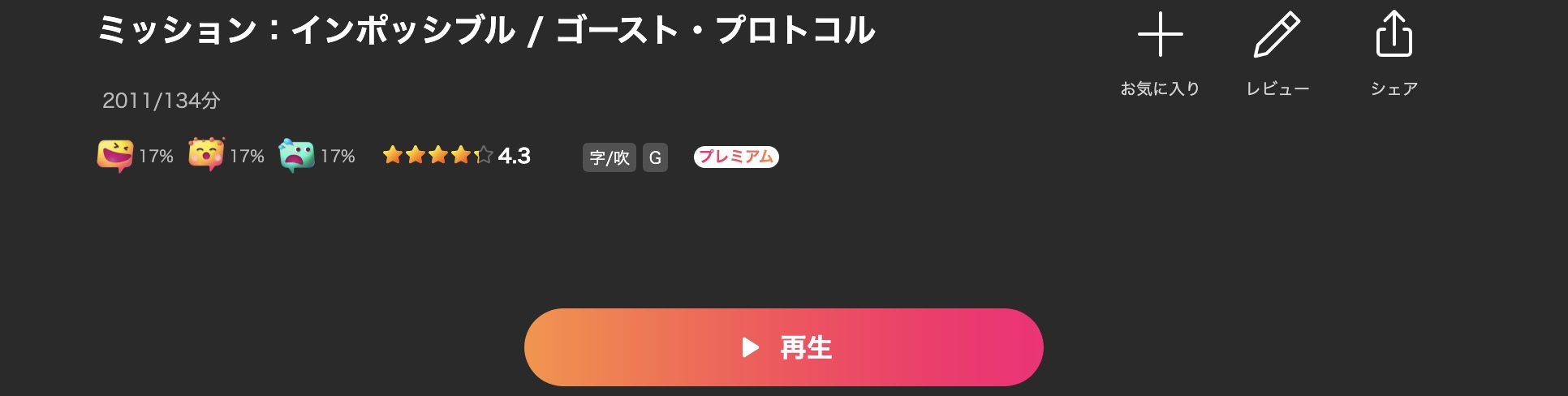 Leminoのミッション:インポッシブル/ゴースト・プロトコル配信画像