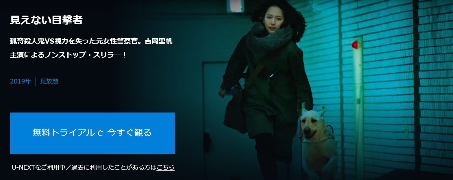 U-NEXTの見えない目撃者配信画像