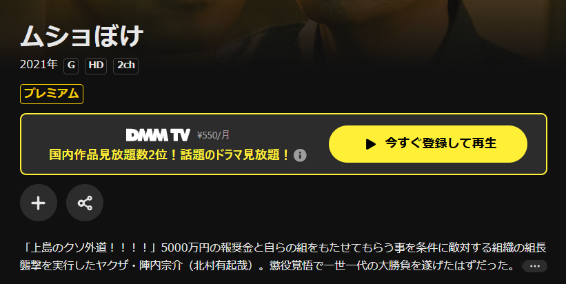 DMM TVのムショぼけ配信画像