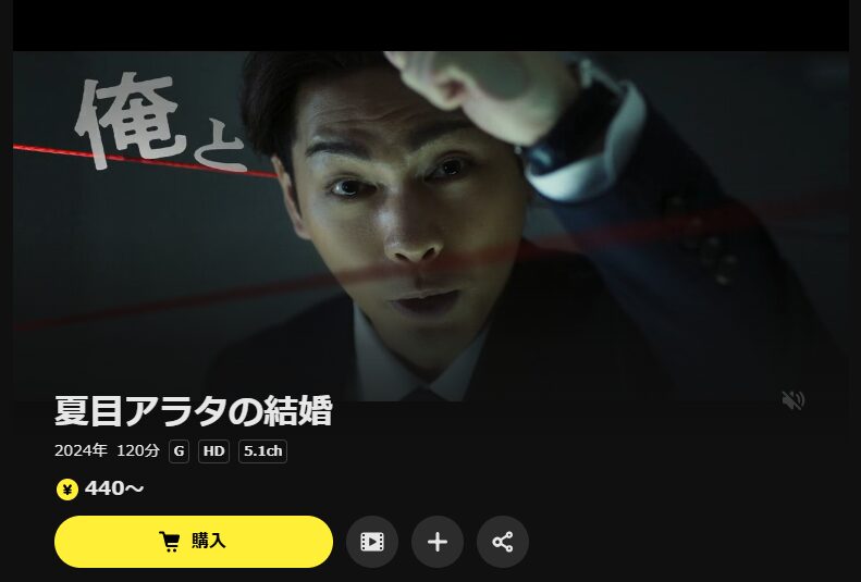 DMM TVの夏目アラタの結婚配信画像