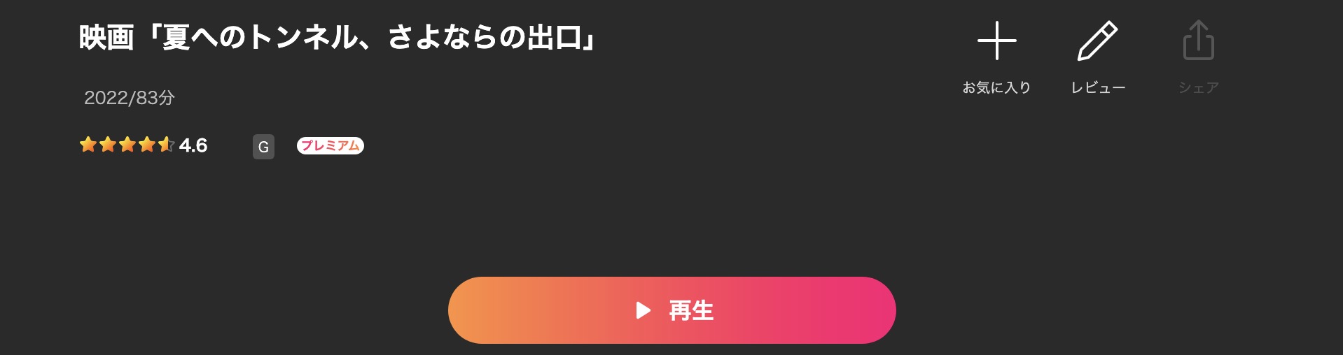 Leminoの夏へのトンネル、さよならの出口配信画像