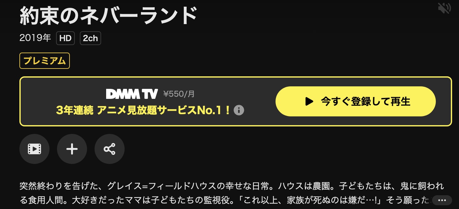 DMM TVの約束のネバーランド（1期）配信画像