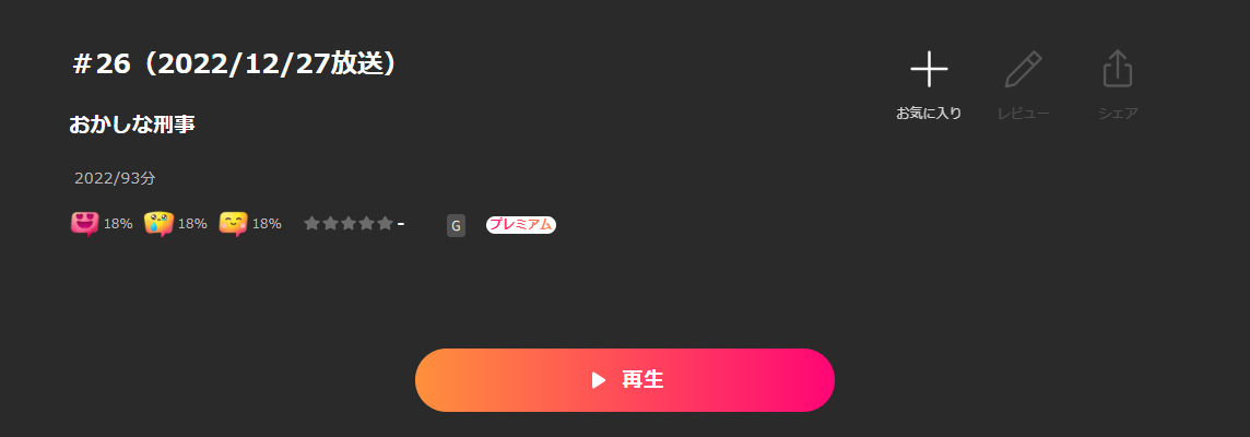 Leminoのおかしな刑事2022年忘れ!!大感謝スペシャル配信画像