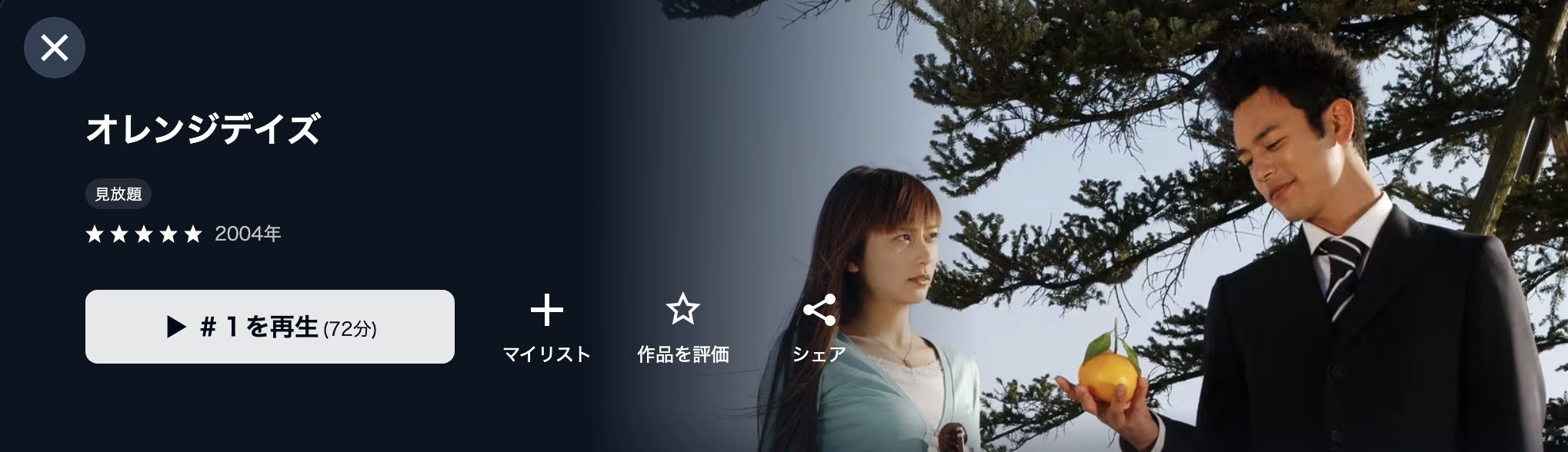U-NEXTのオレンジデイズ配信画像
