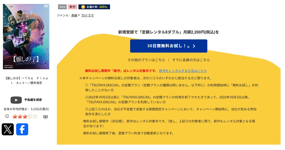 TSUTAYA DISCASの推しの子 -The Final Act-