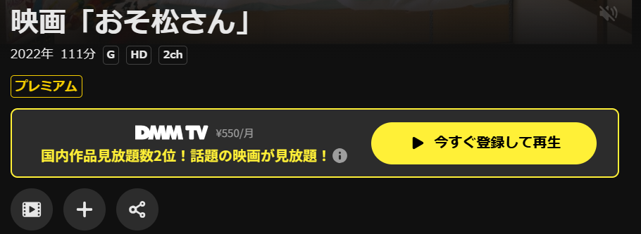 DMM TVのおそ松さん(実写)配信画像