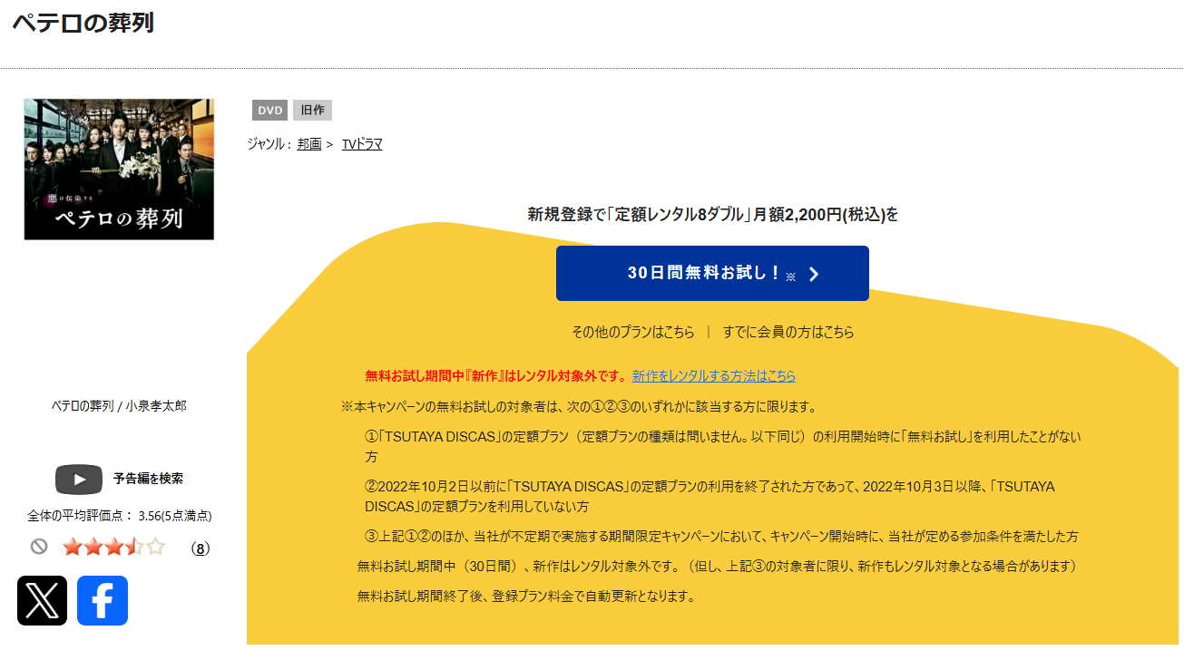 TSUTAYA DISCASのペテロの葬列