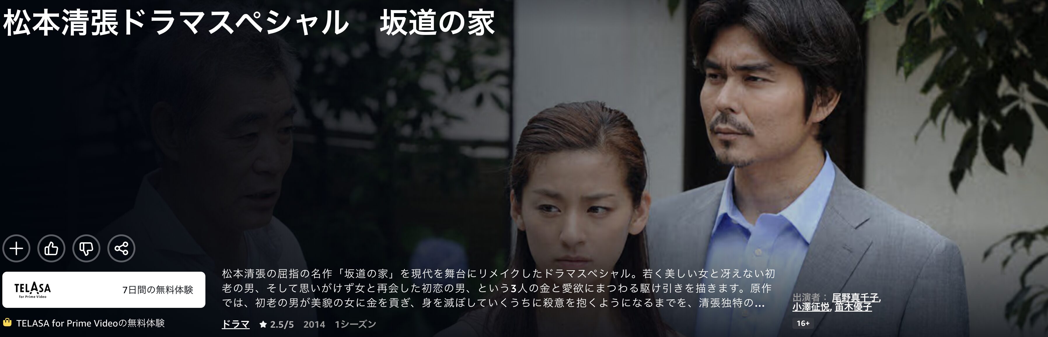 Amazonプライムの坂道の家配信画像