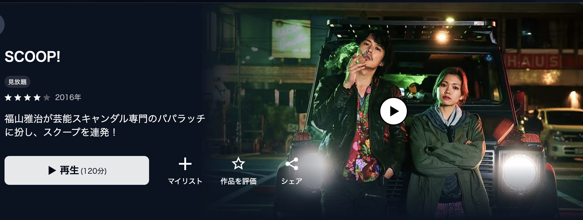 U-NEXTのSCOOP！（スクープ）配信画像