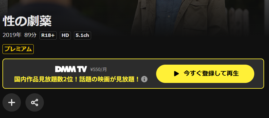 DMM TVの性の劇薬配信画像