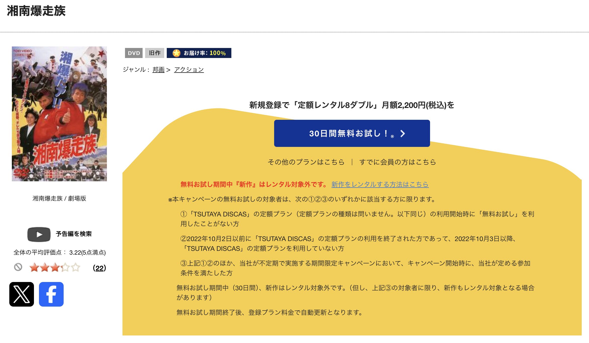 TSUTAYA DISCASの湘南爆走族