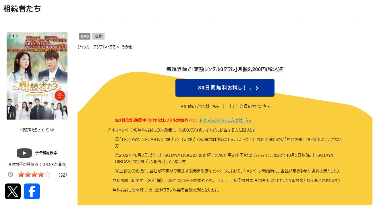 TSUTAYA DISCASの相続者たち