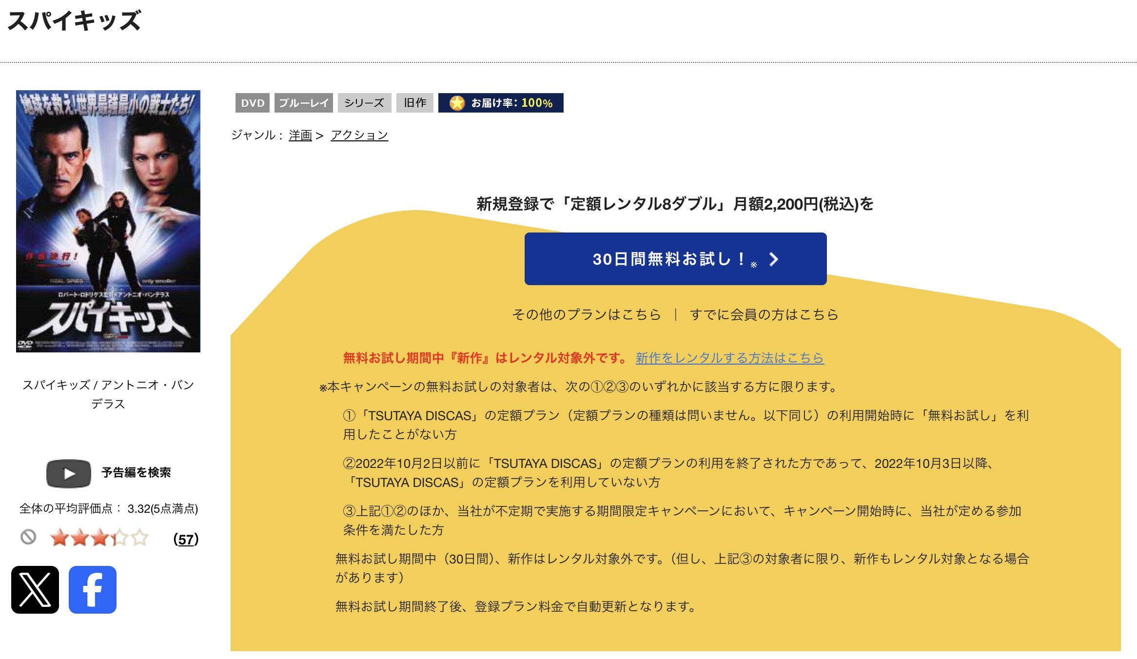 TSUTAYA DISCASのスパイキッズ