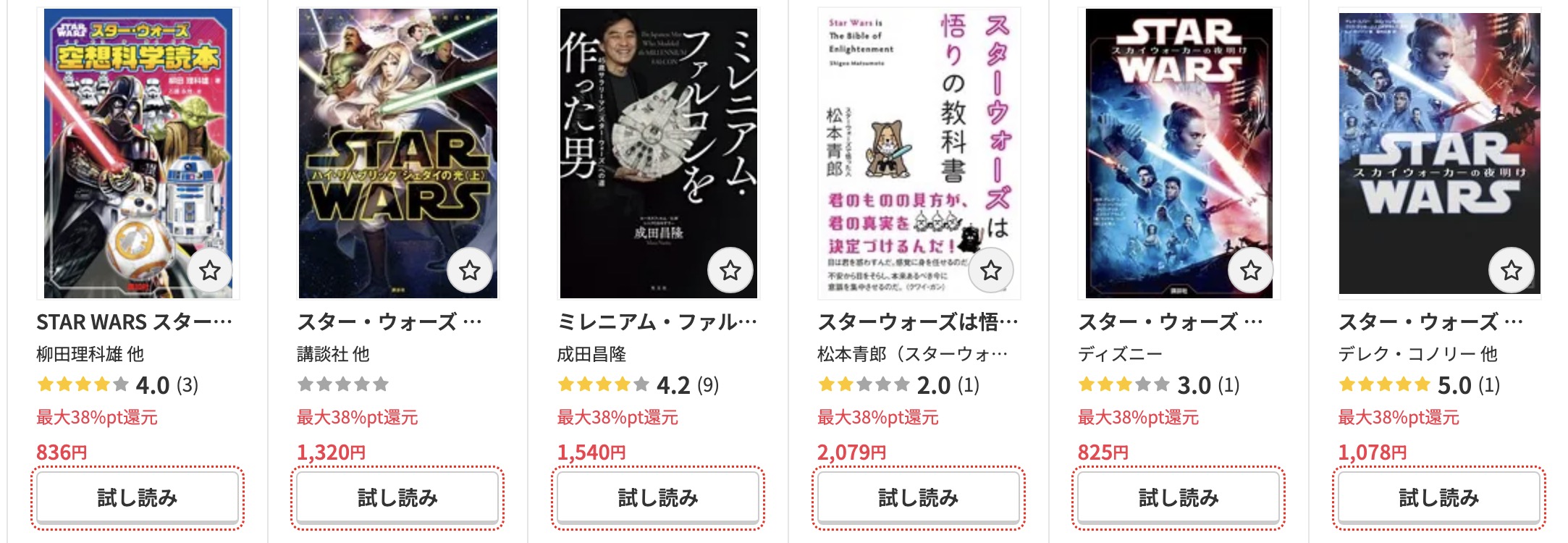 DMM TVのスターウォーズ書籍画像