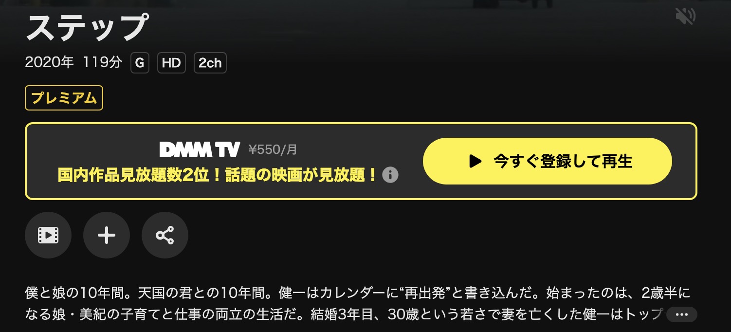 DMM TVのステップ配信画像