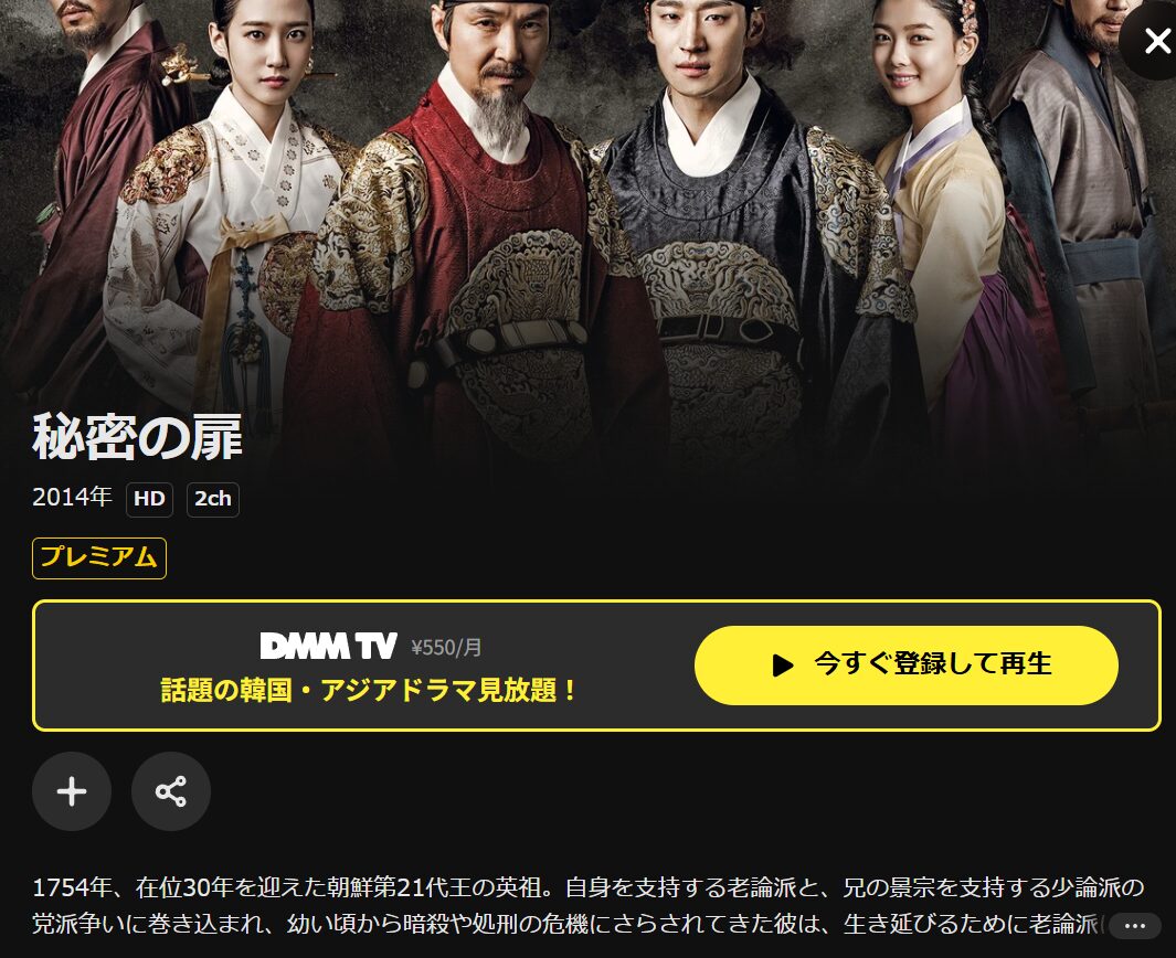 DMM TVの秘密の扉配信画像