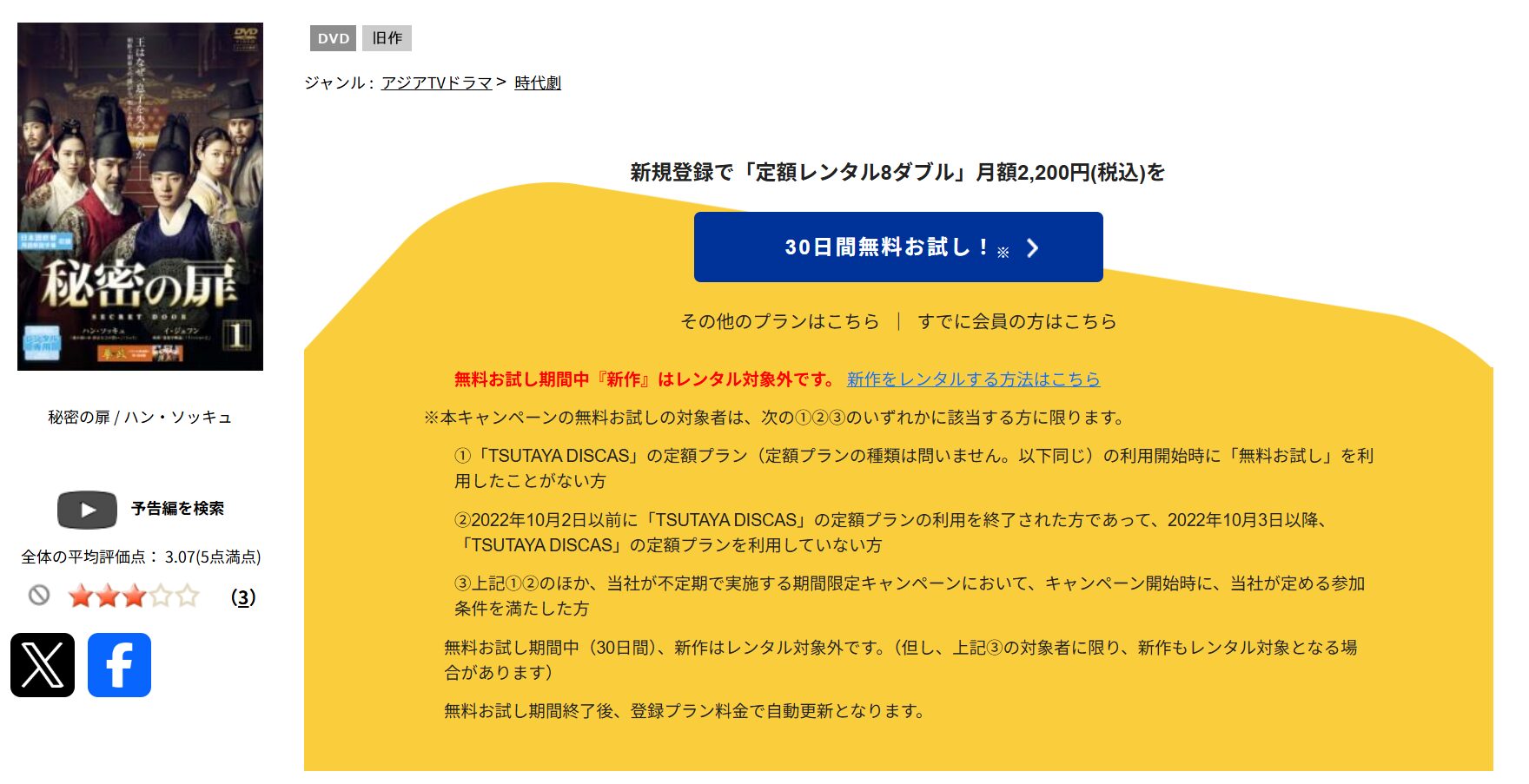 TSUTAYA DISCASの秘密の扉