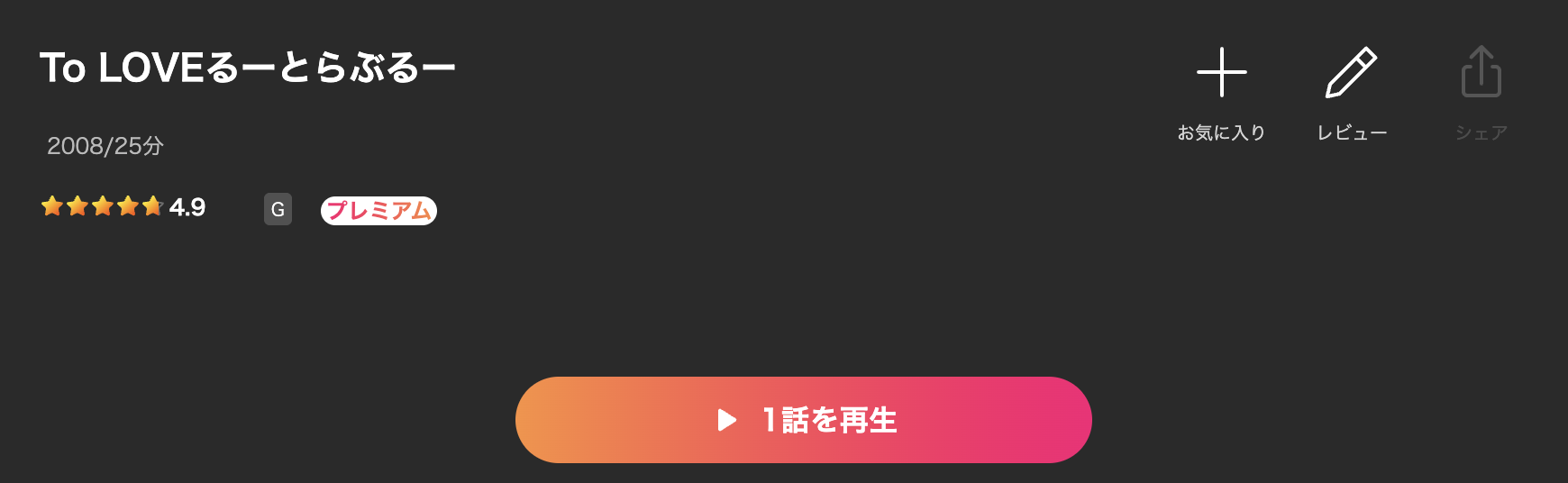 LeminoのTo LOVEる -とらぶる-（1期）配信画像