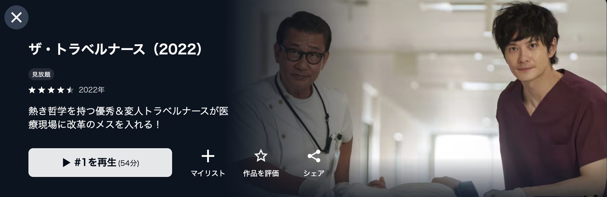 U-NEXTのザ・トラベルナース配信画像