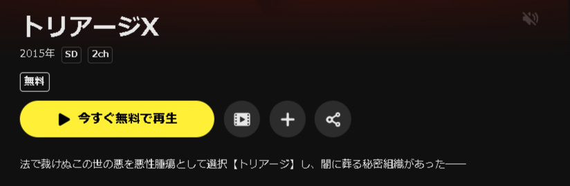 DMM TVのトリアージX配信画像