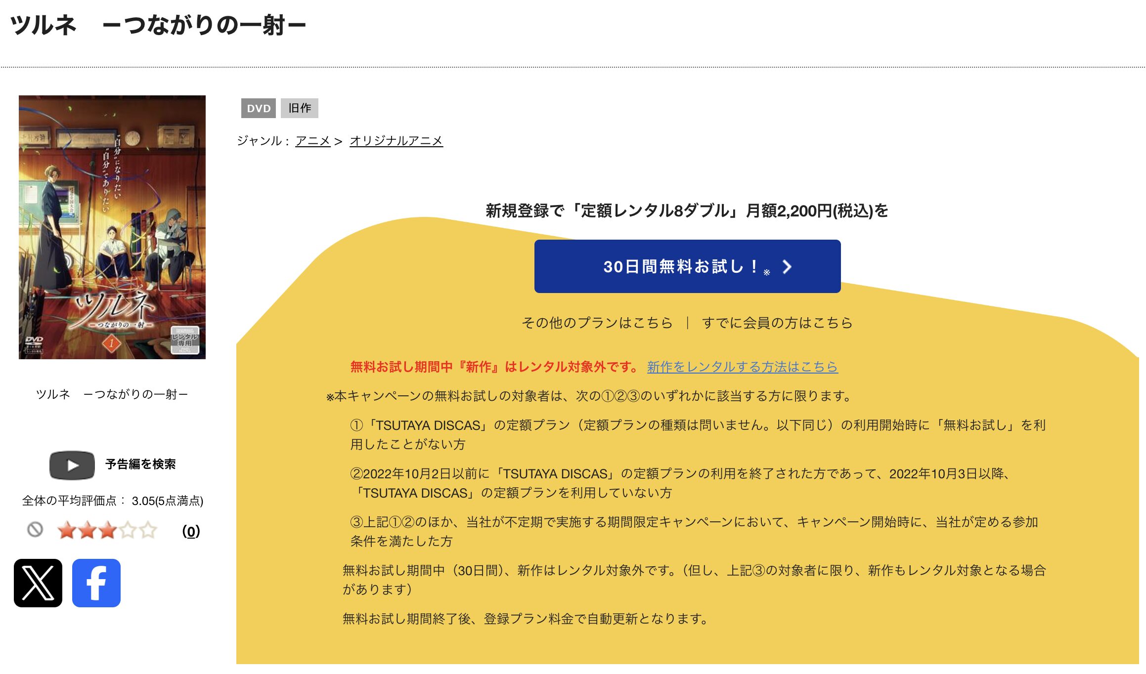 TSUTAYA DISCASのツルネ 2期 －つながりの一射－