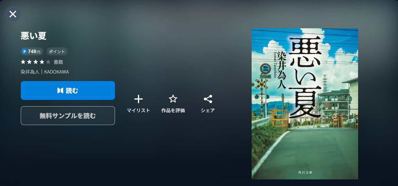 悪い夏書籍