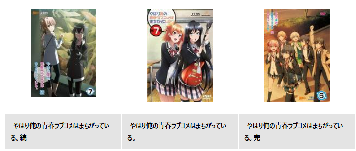 TSUTAYA DISCASの俺ガイル