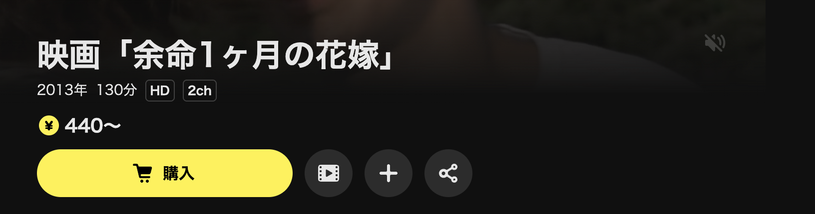 DMM TVの余命1ヶ月の花嫁配信画像