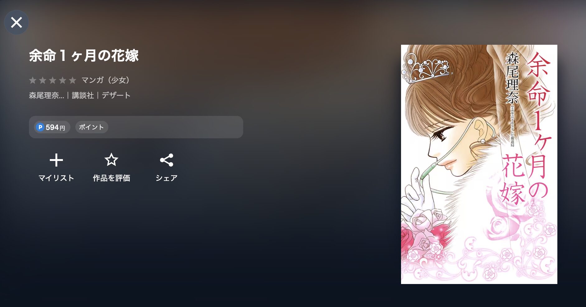 余命1ヶ月の花嫁