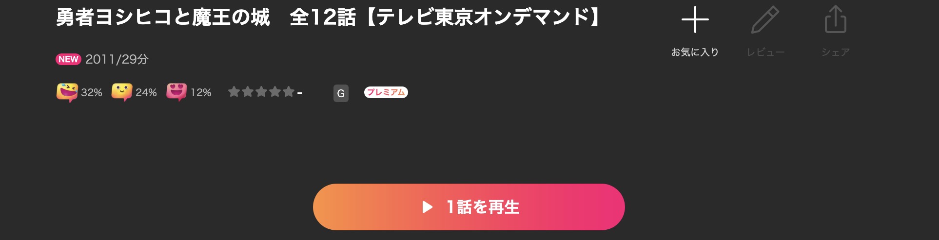 Leminoの勇者ヨシヒコと魔王の城（1期）配信画像