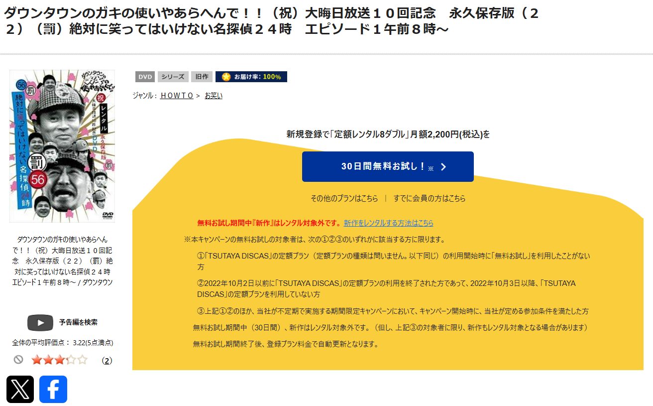 見逃し動画｜絶対に笑ってはいけない2015名探偵24時の動画を無料で視聴