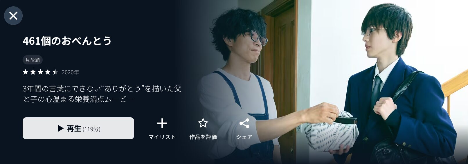 U-NEXTの461個のおべんとう配信画像