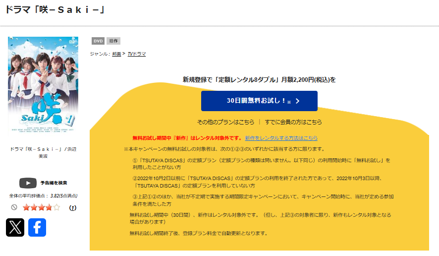 TSUTAYA DISCASの咲-Saki-