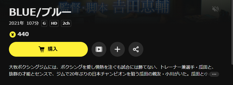 DMM TVのBLUE配信画像