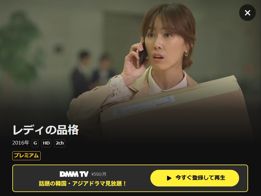 DMM TVのレディの品格配信画像
