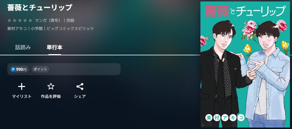 薔薇とチューリップ