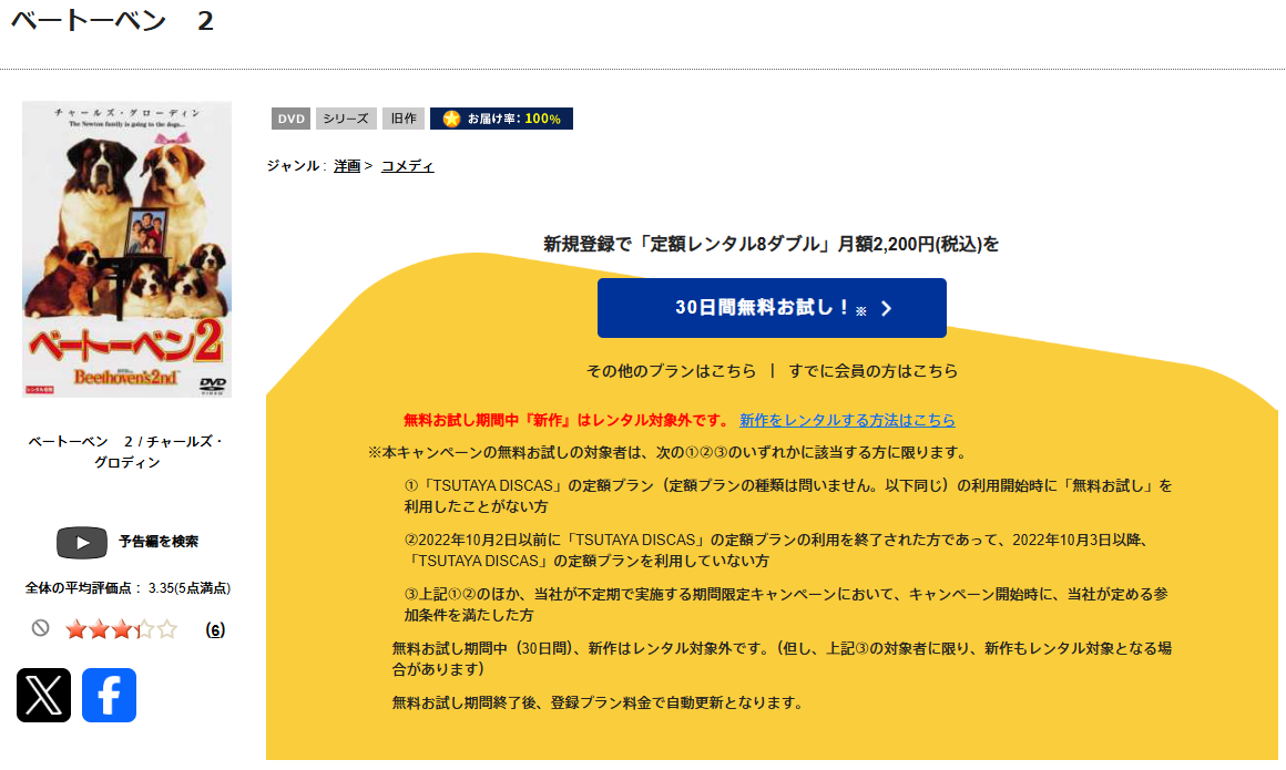TSUTAYA DISCASのベートーベン2