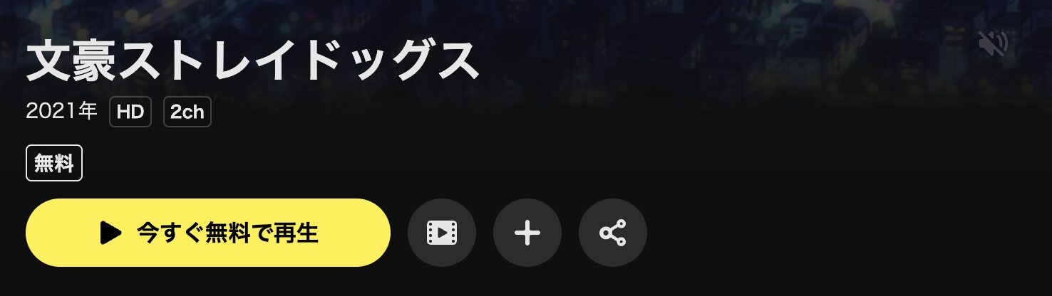 DMM TVの文豪ストレイドッグス わん！配信画像