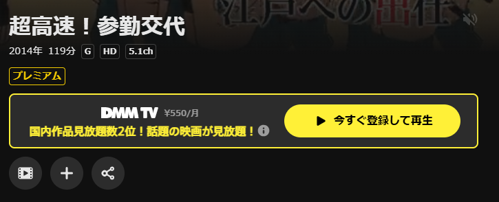 DMM TVの超高速!参勤交代配信画像