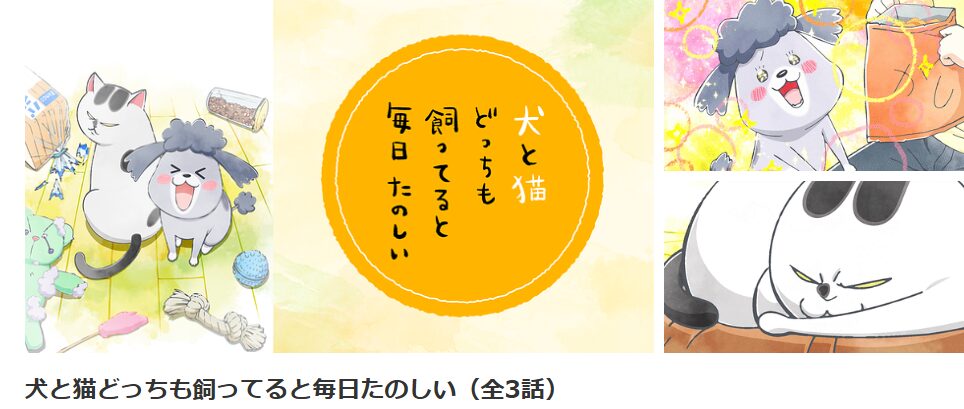 dアニメストアの犬と猫どっちも飼ってると毎日たのしい配信画像