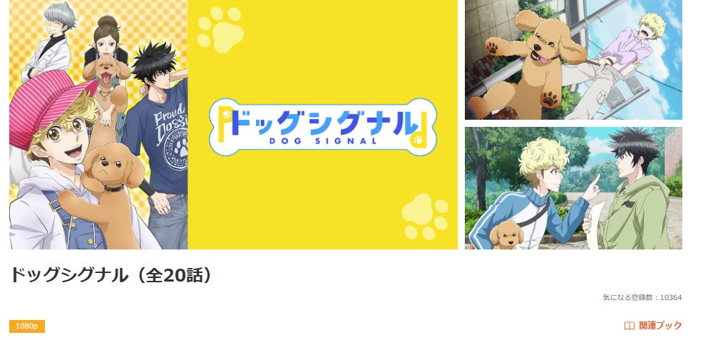 dアニメストアのドッグシグナル配信画像