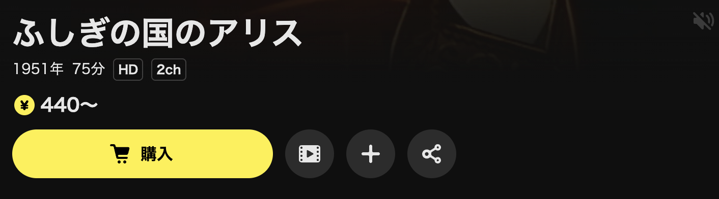 DMM TVのふしぎの国のアリス配信画像