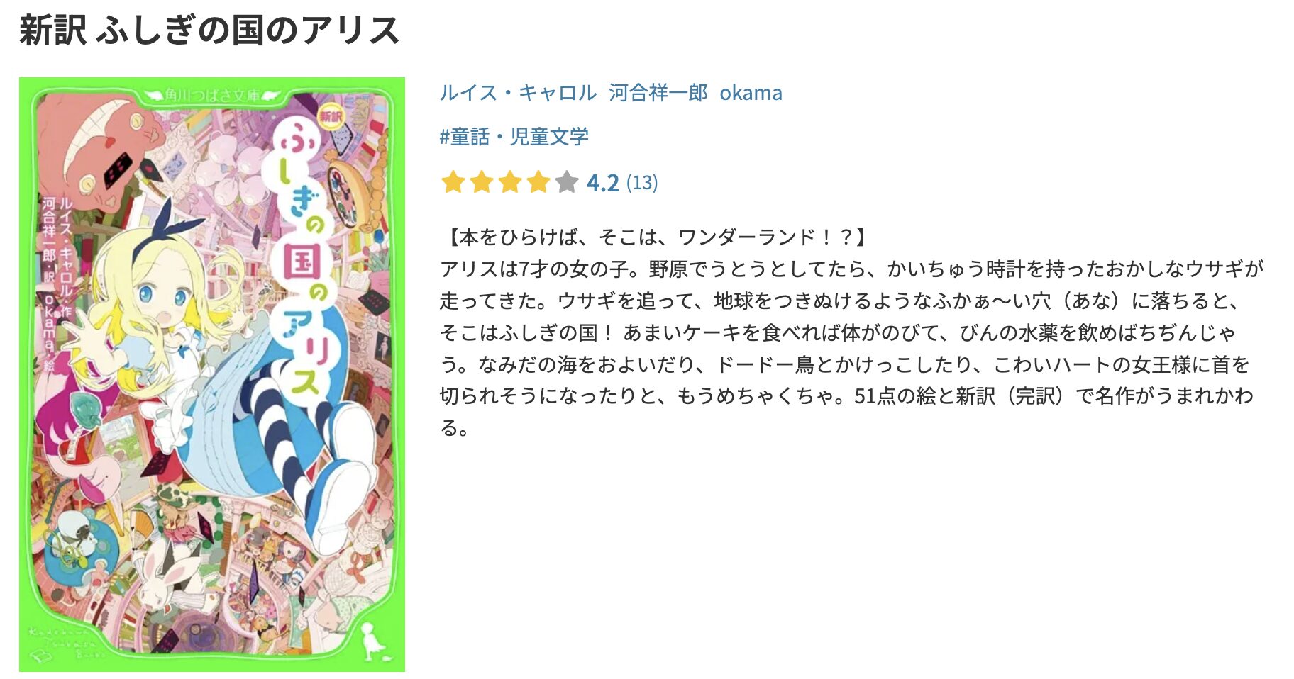 DMM TVのふしぎの国のアリス 配信画像