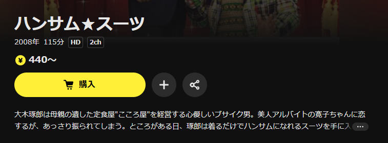 DMM TVのハンサム★スーツ配信画像
