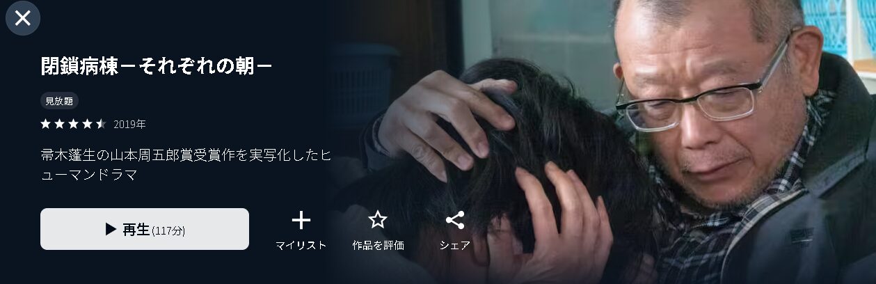 U-NEXTの閉鎖病棟－それぞれの朝－配信画像